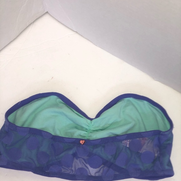 Pink Victoria Secret Polka Dot Bandeau Bralette - Picture 6 of 8